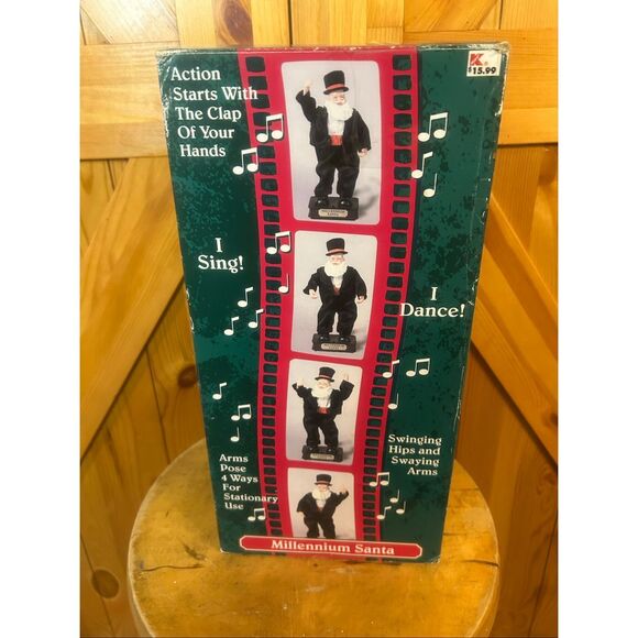 Santa Claus Sing And Dance Figurine 13” Tall Trim A Home Millenium Works (5818) - Picture 10 of 12